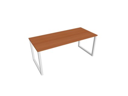Rokovací stôl UNI O, 180x75,5x80 cm, čerešňa/biela