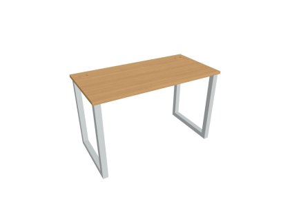 Pracovný stôl UNI O, 120x75,5x60 cm, buk/sivá