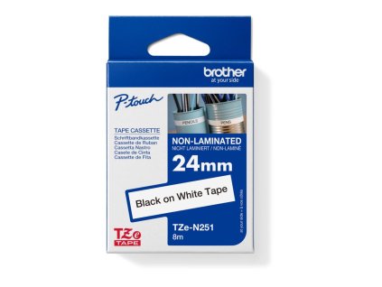 Samolepiaca páska Brother TZEN251 24 mm biela/čierna