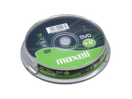 Maxell DVD+R 4,7 GB 16x, 10 ks cake