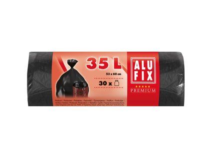 Vrecia na odpadky Alufix 35 ℓ 30 ks, 10mic., 53 x 60 cm, čierne, HDPE