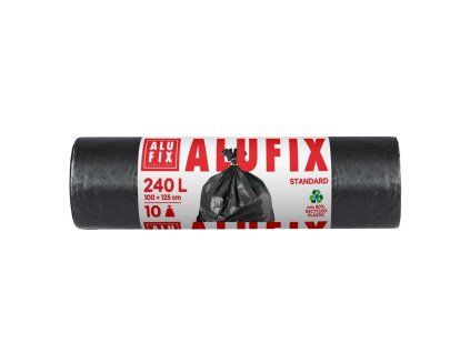 Vrecia na ťažký odpad Alufix 240 ℓ 10 ks, 35mic.,, 100 x 125 cm, čierne, LDPE