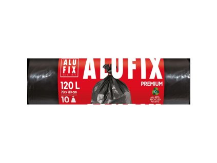 Vrecia na odpadky Alufix PROFI 120 ℓ , 45mic., 70 x 110 cm, čierne, LDPE, 10 ks