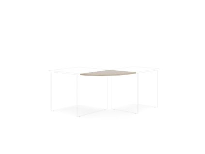 Doplnkový stôl bez nohy BASIC, 80x2,2x60cm, dub Sonoma