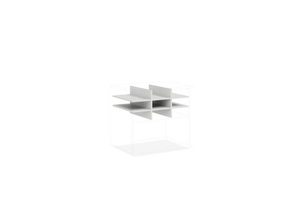 Priehradka do niky BASIC, 77x34x52cm, biela