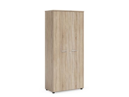 Policová skriňa BASIC, so zámkom, 80x40x182,1cm, dub Sonoma