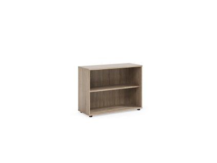Policová skriňa BASIC, otvorená, 100x40x75,3cm, dub Sonoma