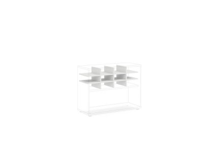 Priehradka do niky BASIC, otvorená, 96,2x35,3x32,7cm, biela