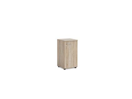 Policová skriňa BASIC, pravé dvere so zámkom, 40x40x76,5cm, dub Sonoma