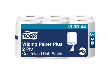 Papierové utierky v rolke 2-vrstv. TORK Plus 420 biele M2, návin 125 m (6 ks)