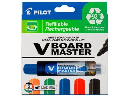 Sada popisovačov na tabule PILOT V-Board master 5S