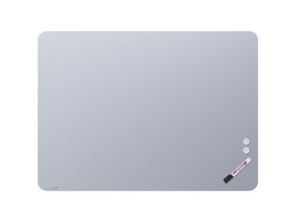 Tabuľa GLASSBOARD matná oblé rohy 100x200, modrá