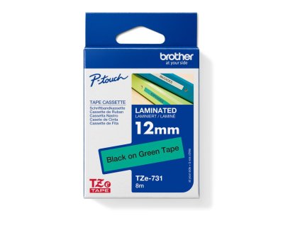 Samolepiaca páska Brother TZe-731 12 mm zelená/čierna