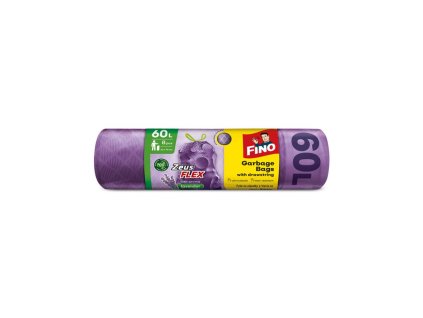 Vrecia zaťahovacie FINO Zeus FLEX AROMATIC 60 ℓ, 33 mic. 63 x 70 cm, 8ks fialové
