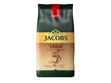 Káva Jacobs Velvet Crema Gold zrnková 1000g