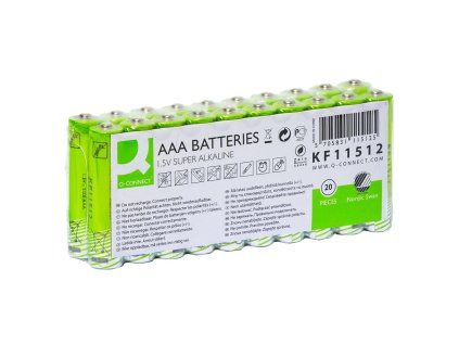 Batéria Q-CONNECT AAA Nordic Swan mikrotužková 20 ks