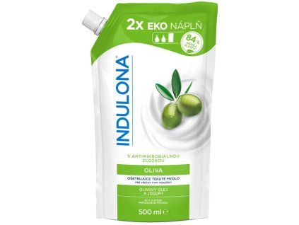 Tekuté mydlo INDULONA náhradná náplň 500 ml Oliva