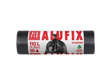 Vrecia na odpadky Alufix 110 ℓ 10ks 27mic, LDPE 70x100cm čierne