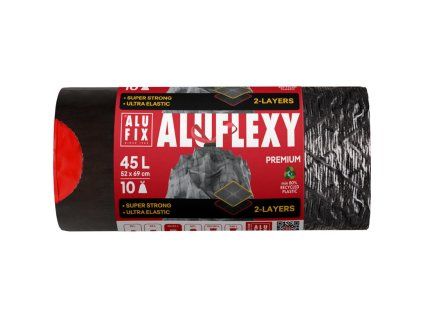 Vrecia na odpadky zaťahovacie Alufix 45 ℓ 10 ks, 28mic, LDPE