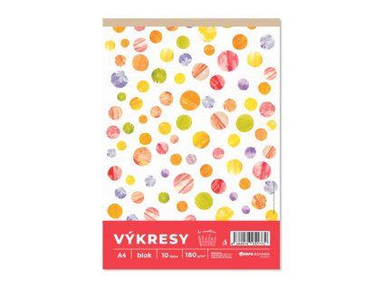 Výkresy 180 g, A4, 10 ks v bloku, farba biela