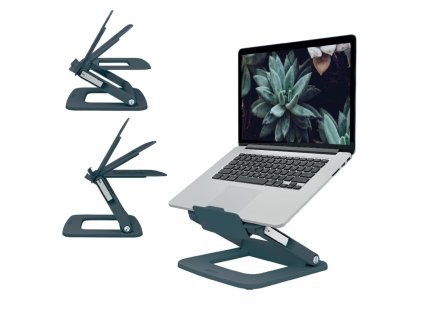 Stojan na notebook nastaviteľný Leitz Ergo s viacerými uhlami sklonu, zamatovosivý