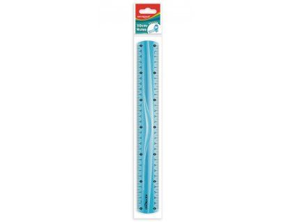 Pravítko KEYROAD 30 cm, ohybné, mix farieb
