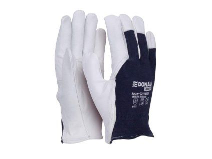 Rukavice pracovné kombinované DONAU SAFETY bielo-námornícke modré veľ. 10/XL