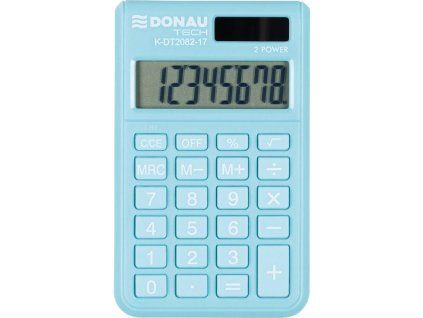 Kalkulačka DONAU TECH K-DT2082 vrecková tyrkysová