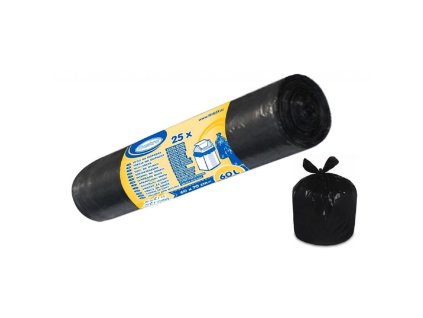 Vrecia 60 ℓ, 60 x 70 cm, 23 mic., 25 ks, čierne