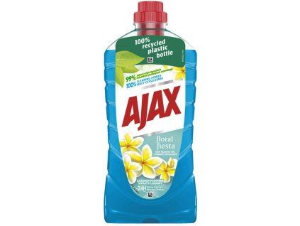 Ajax na podlahy Floral Fiesta 1 l Lagoon Flowers (modrý)