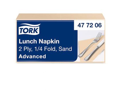 Papierové servítky 2-vrstv. TORK Exclusiv 33 x 33 cm, slonová kosť/ 200 ks