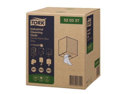 Priemyselné utierky v rolke 1-vrstv. TORK, sivé W2,W3,W1
