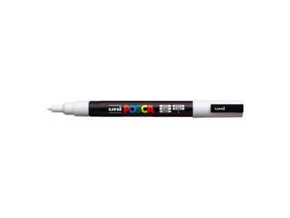 Popisovač uni POSCA PC-3M biely