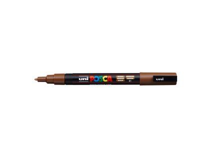 Popisovač uni POSCA PC-3M hnedý