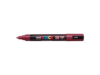 Popisovač uni POSCA PC-5M rubínovo červený