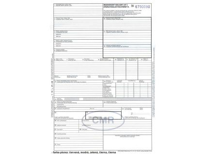 Tlačivo CMR 5-listov SK/DE