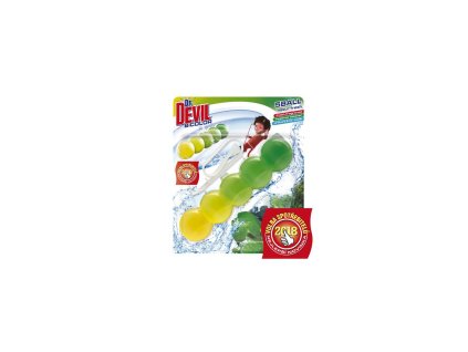 Dr.DEVIL BiCOLOR WC závesný blok tuhý 5Ball 1x35g Natur fresh