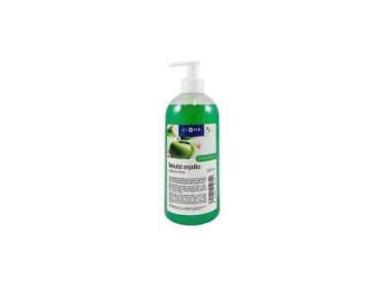 Tekuté mydlo Vione s perleťou zelené, Jablko, 500 ml pumpička