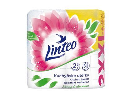 Kuchynské utierky 2-vrstvové Linteo Satin XXL, 100 % celulóza, 2x30m, 2ks