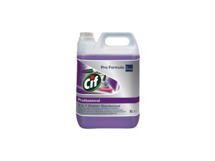 CIF Cleaner Disinfectant 2v1, 5 l čistí a dezinfikuje