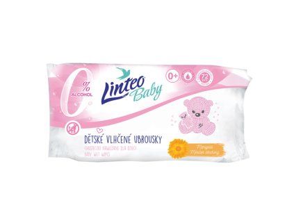 Vlhčené obrúsky Linteo Baby s nechtíkom lekárskym, 72 ks