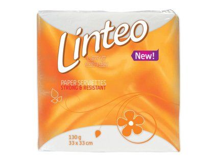 Papierové servítky 1-vrstvové Linteo Classic 33x33cm, 130gr, biele