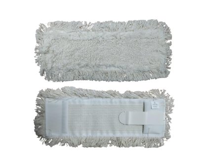 Mop 40 cm smyčka + prestrih Klaro - biely jazyk