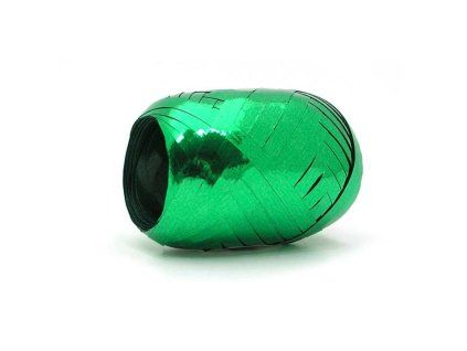 Vianočná darčeková stuha metalická zelená 5mm x 20m