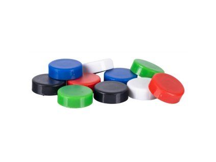 Magnety Q-CONNECT okrúhle, 20 mm, 10 ks, mix farieb