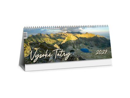 Stolový kalendár riadkový 30 x 12 cm - Vysoké Tatry 2027