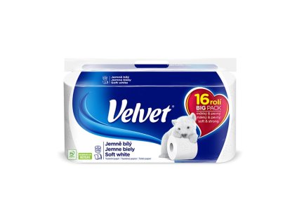 Toaletný papier 3-vrstvový VELVET 100% celulóza 18m (16ks)