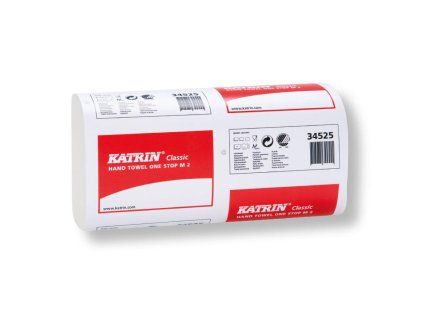 Papierové utierky 2-vrstvové KATRIN Classic Non Stop biele 25 x 160 ks