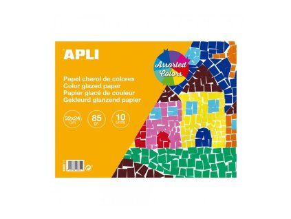 Blok z glazovaného papiera, APLI, 32x24cm, 10 listov