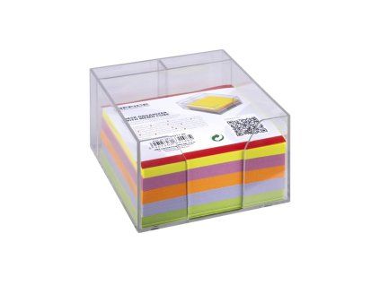 Stolový organizér Office Products s farebnými blokmi plastový, transparentný